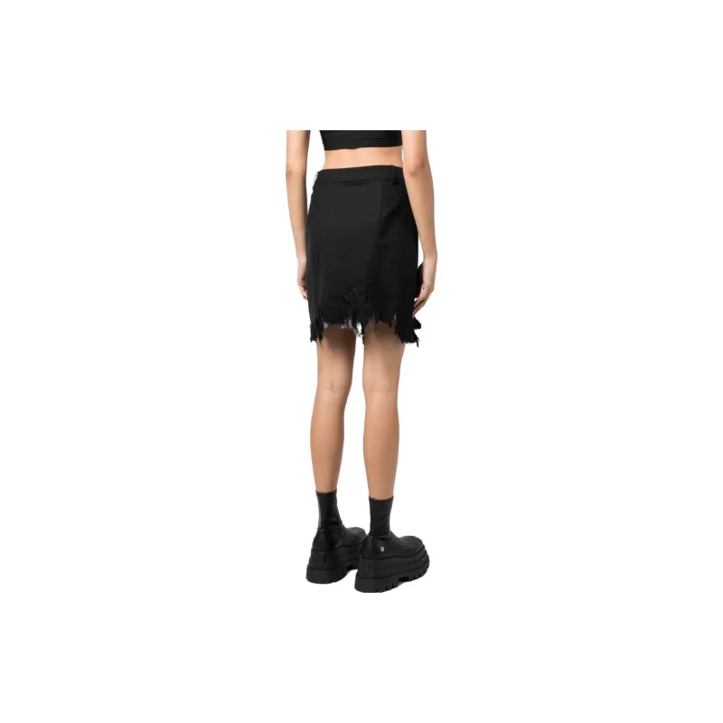 NATASHA ZINKO Distressed Office Skirt-2