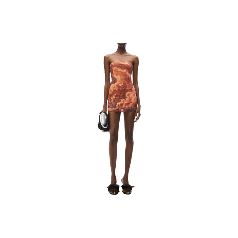 Alexander Wang Crystal embellished Cloud print Mini Dress-1