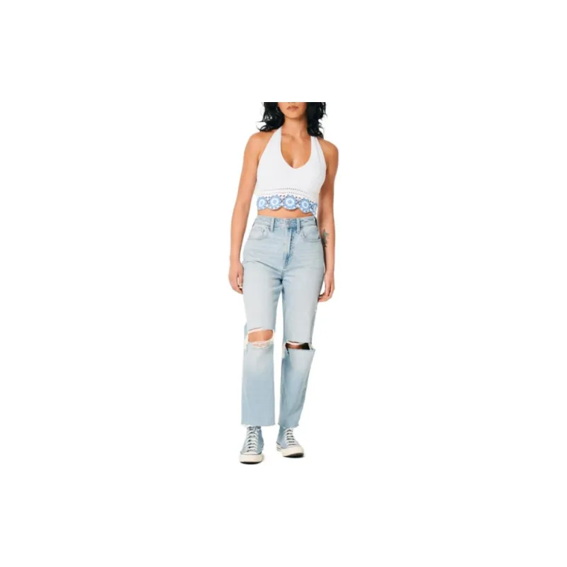 Hollister Tank Tops Women's White-1