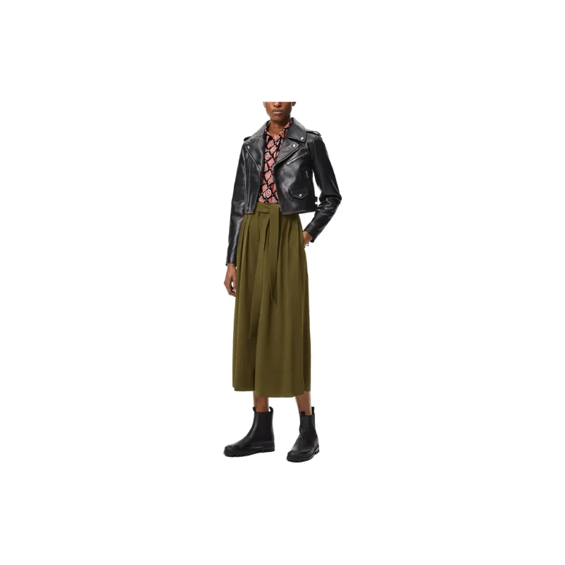 LOEWE Casual Long Skirts Women's Green-1