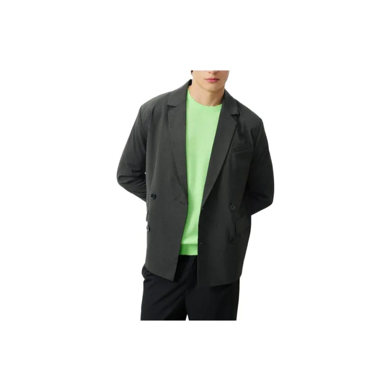 AMERICAN VINTAGE A.M FW24 Blazer Kabird Business Suit Women's Charcoal Gray-3