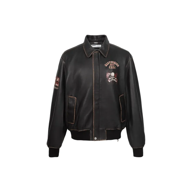 Mastermind Japan X C2H4 Washed Leather Jacket-1