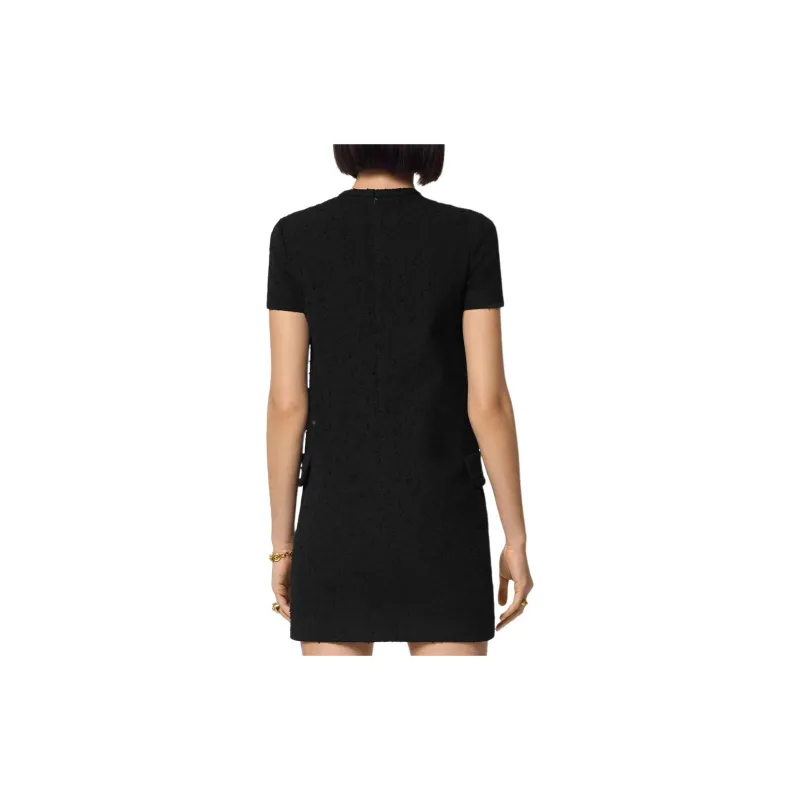 VERSACE Tweed Shift Mini Dress-2