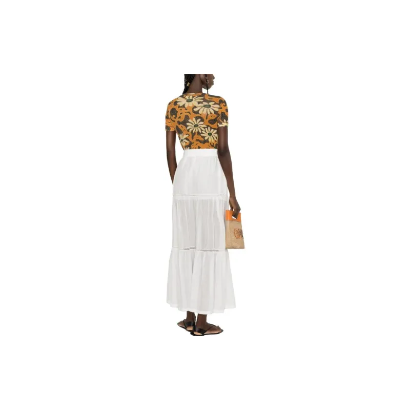 PINKO Casual Long Skirts Women's White-1