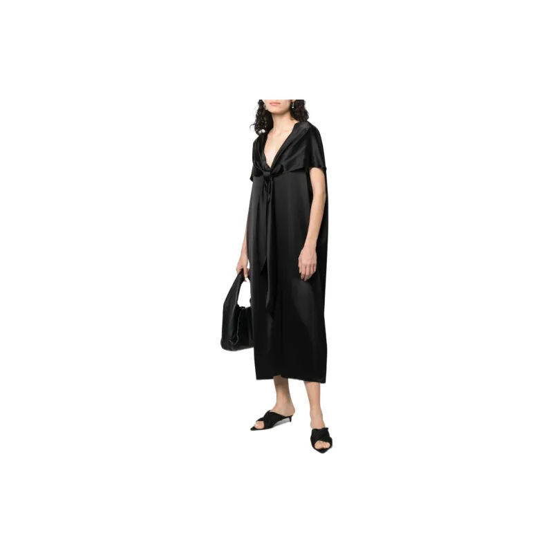 TOTEME Knot-detail Cape Dress-3