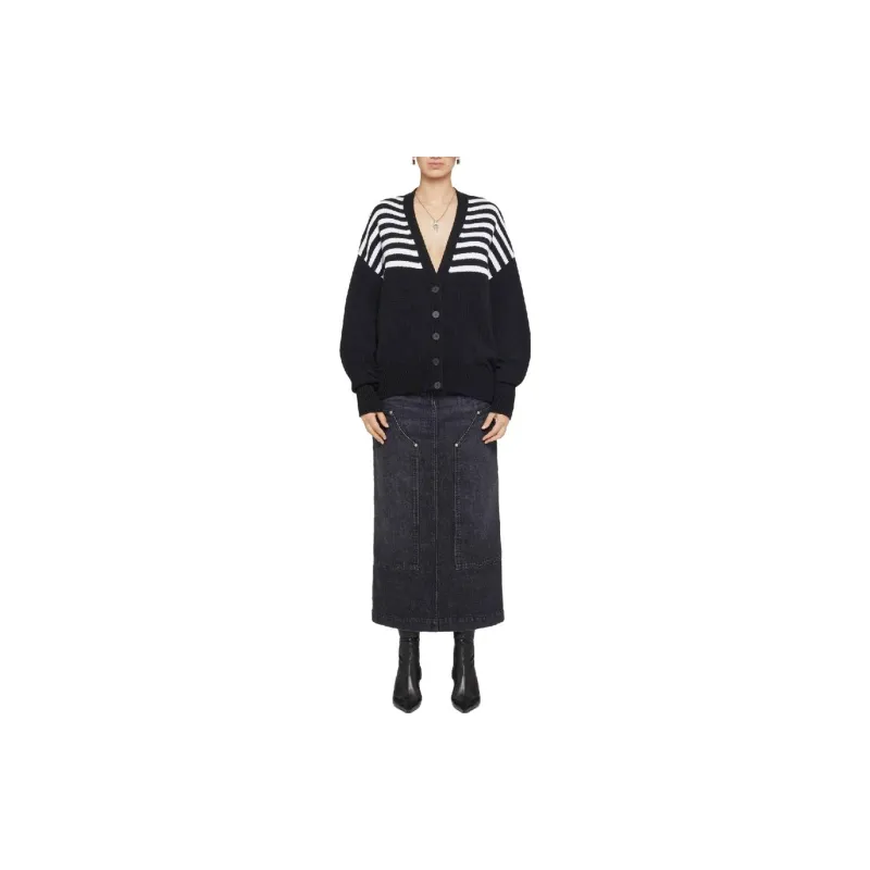 Givenchy 4G Patch Striped Knit Cardigan-1