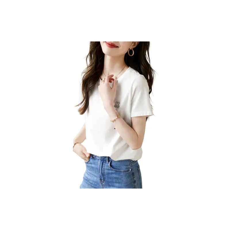 Mo Han Yi Mei T Shirt Women's White-1