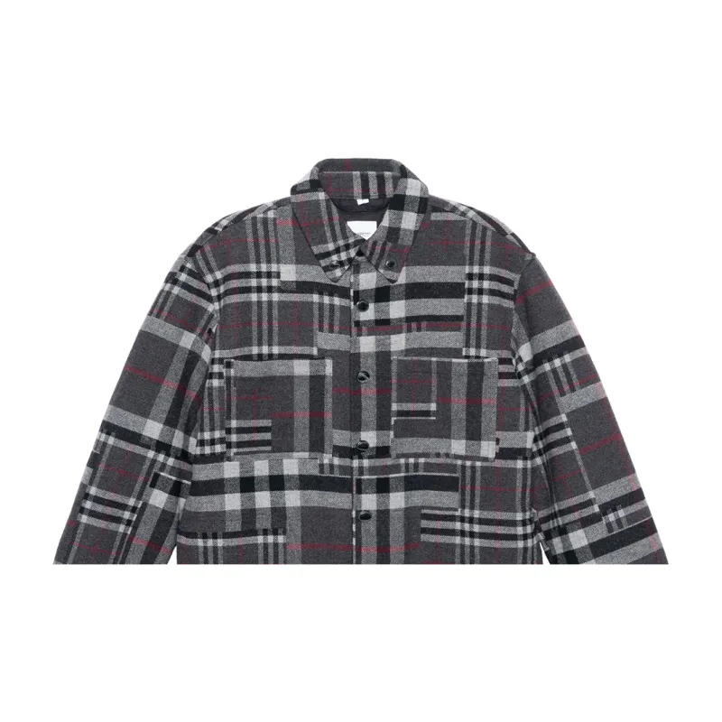 Burberry Shirts Men Gray-5