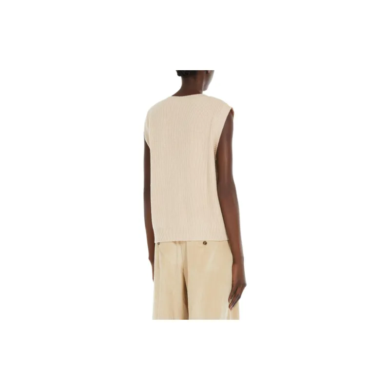 WEEKEND MaxMara Dolce Collection Tank Tops Women's Sand-3