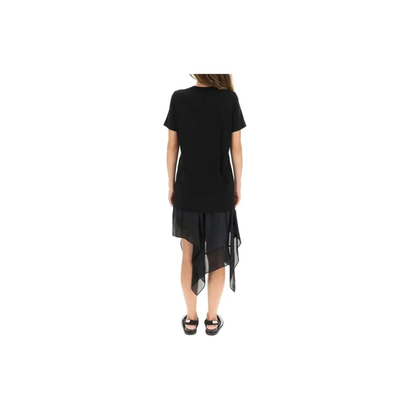 Sacai Short-Sleeved Dresses Women's Black-2