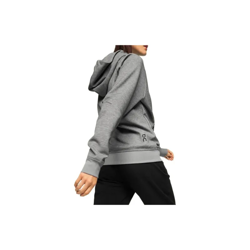 On Zipped Hoodie Sweatshirt Women's Gray-4