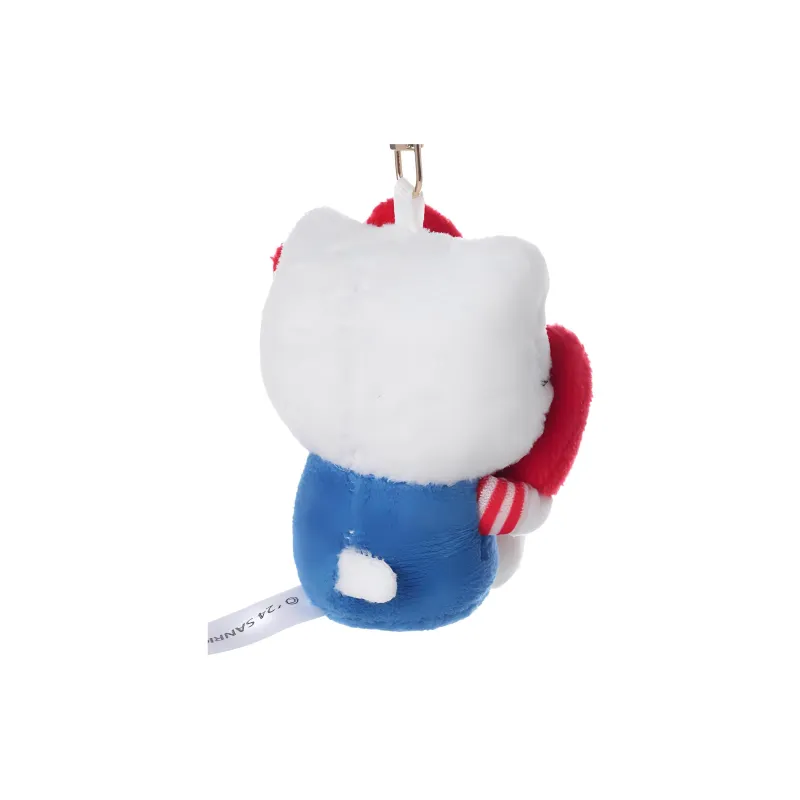 Hello Kitty Ribbon Dolls Plush Pendant Small Size Tall 13CM Length-1