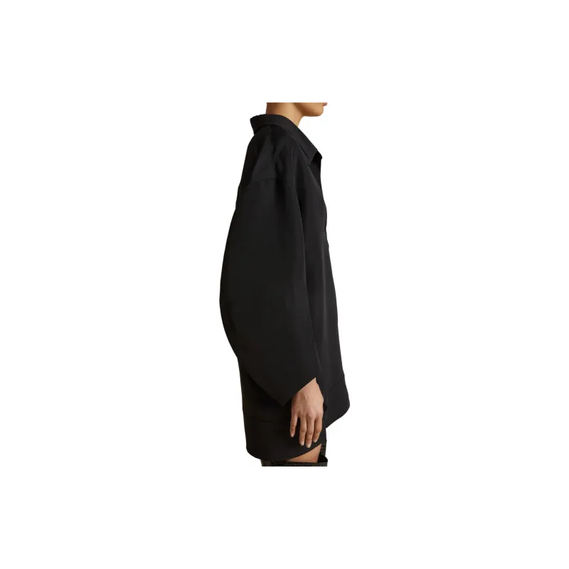 KHAITE The Kal Long Sleeved Shirt Dress-2