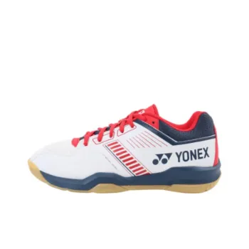 YONEX Power Cushion Cushioned Slip Resistant Low Top Badminton Shoes Unisex White Red