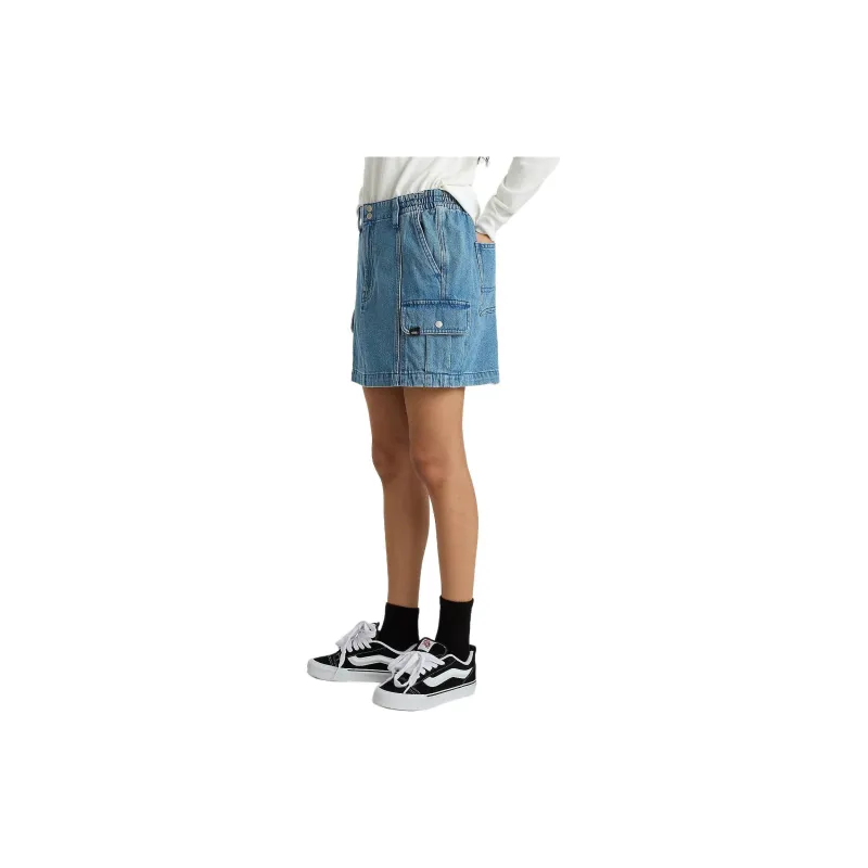 Vans Denim Short Skirts Women's Blue-2