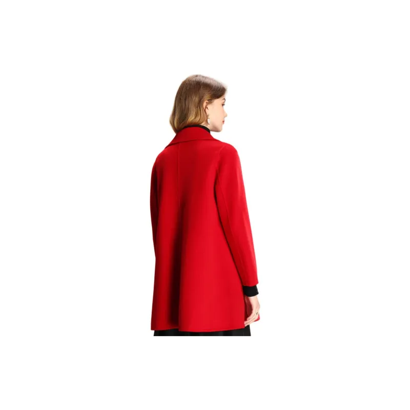 FENHONGMALI Coats Women's Red-2