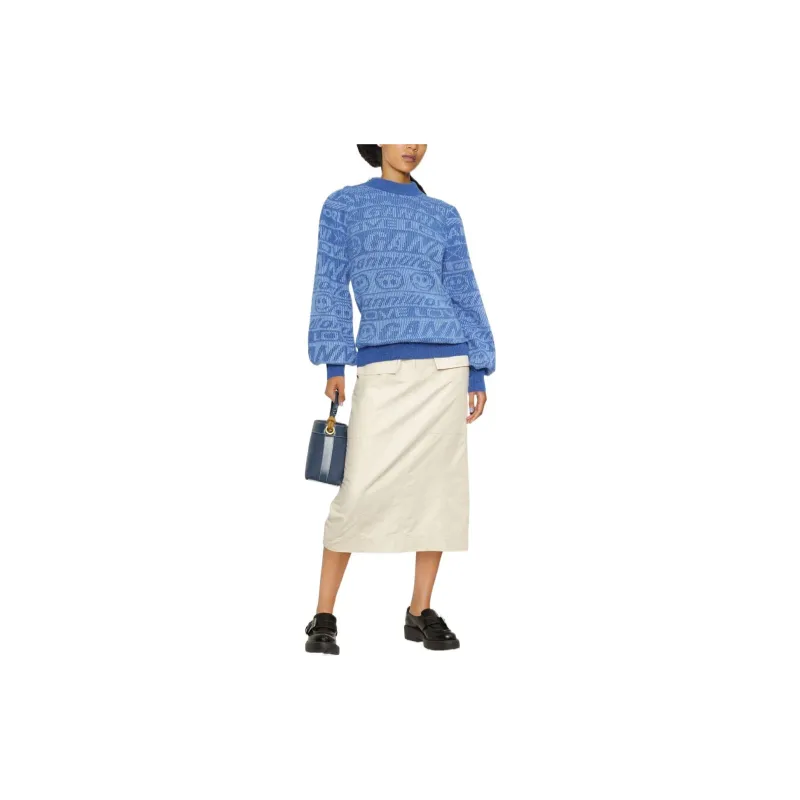 GANNI FW22 Sweater Knitwear Women's Blue-1