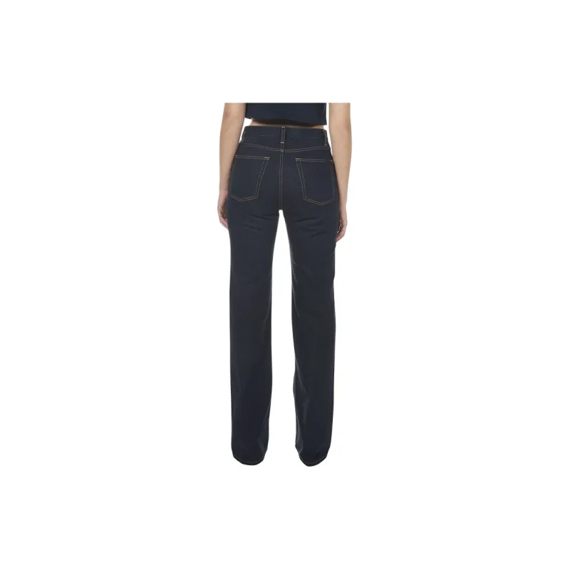 SAINT LAURENT Janice Straight Leg Jeans-4