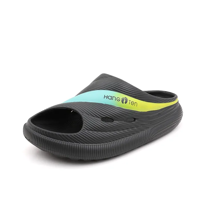 HANG TEN Slide Slippers Men Khaki/Black Orange/White Green/Black/Black Green-25