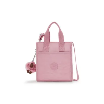 Kipling Polyamide Handbag, Shoulder Bag, Crossbody Bag Small Size Women's Light Pink