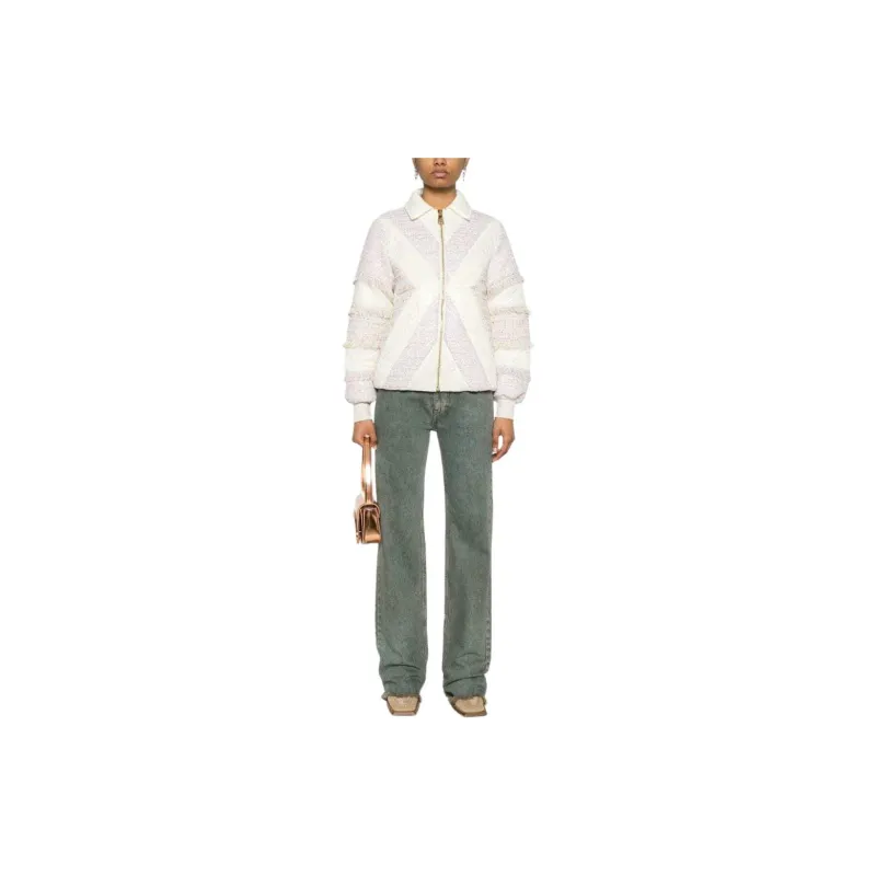 KHRISJOY Tweed-detailed Puffer Jacket-2