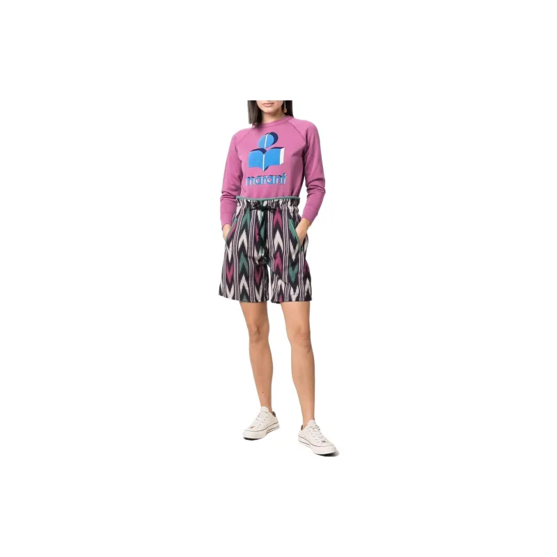 ISABEL MARANT High Waist Drawstring Shorts-1