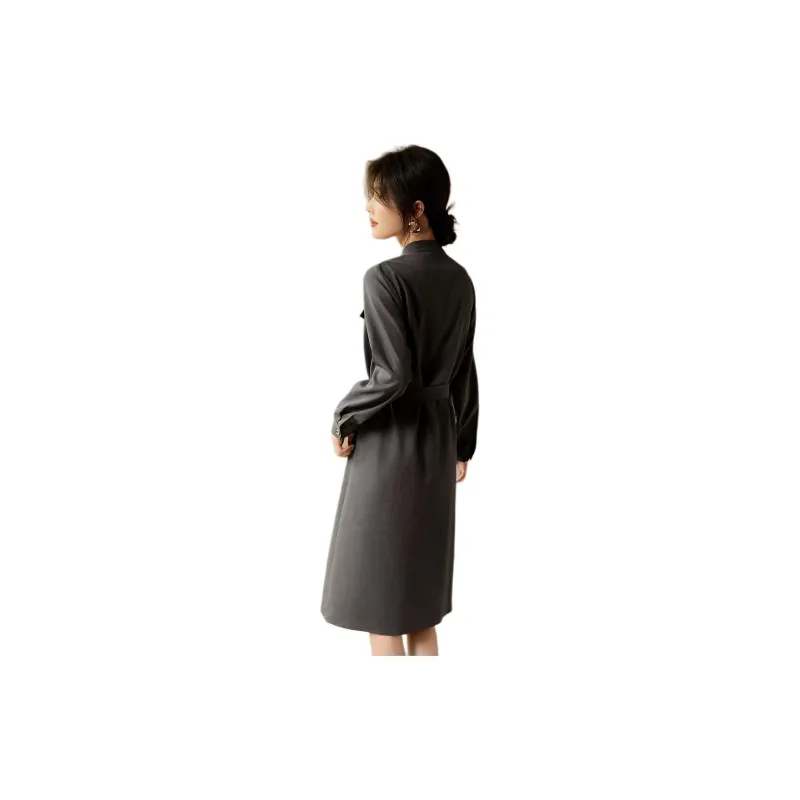 XWI Long Sleeved Dresses Women's Dark Gray-0