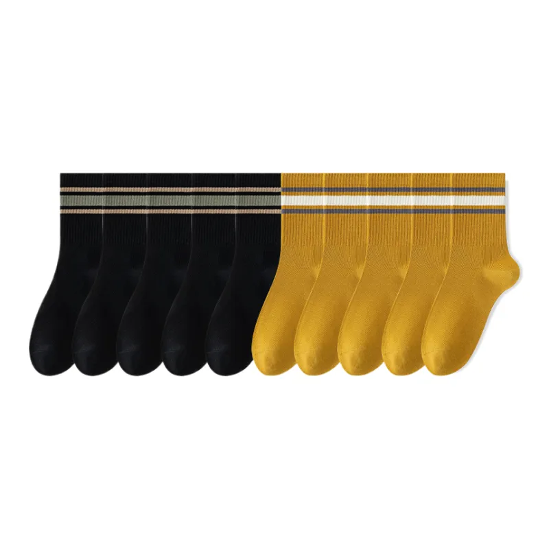 Lan Miao Mid Calf Socks Men's 10 Pack-5