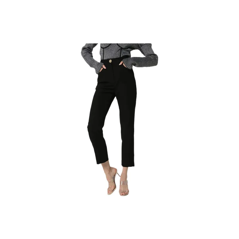 BALMAIN Knitted Sweatpants Women's Black-1