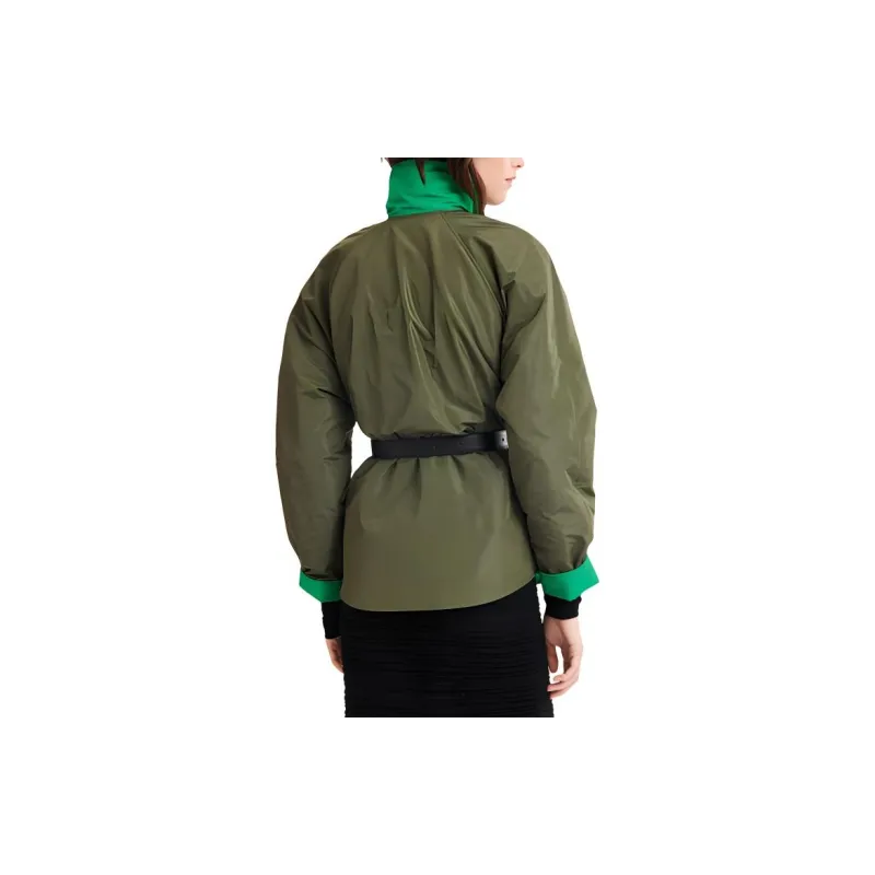 LONGCHAMP Jackets Coats Women's Green-3