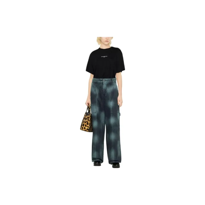 Stella McCartney Mid Rise Tie Dyed Wide Leg Jeans-3