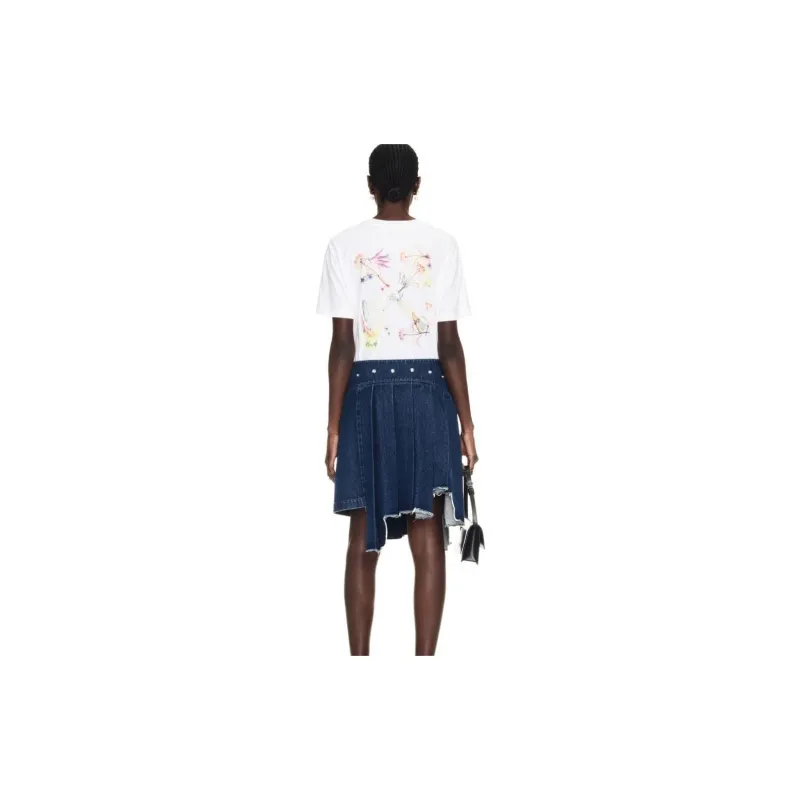 OFF WHITE Floral Printed Crewneck T Shirt-3