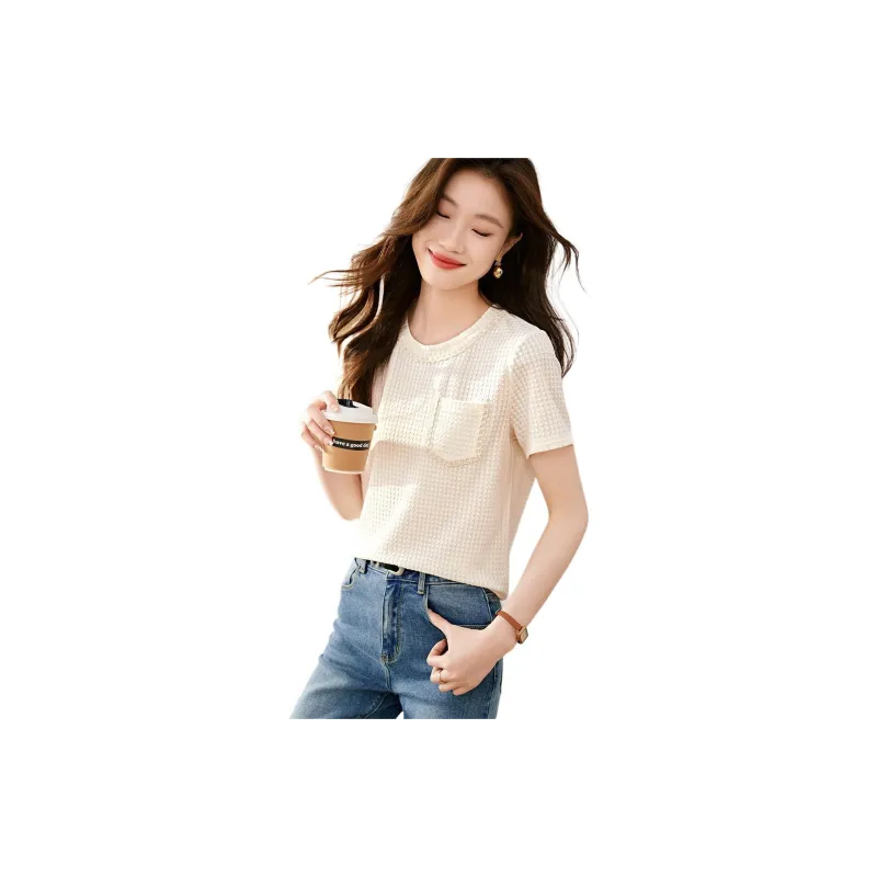Mo Han Yi Mei T Shirt Women's Ecru-1
