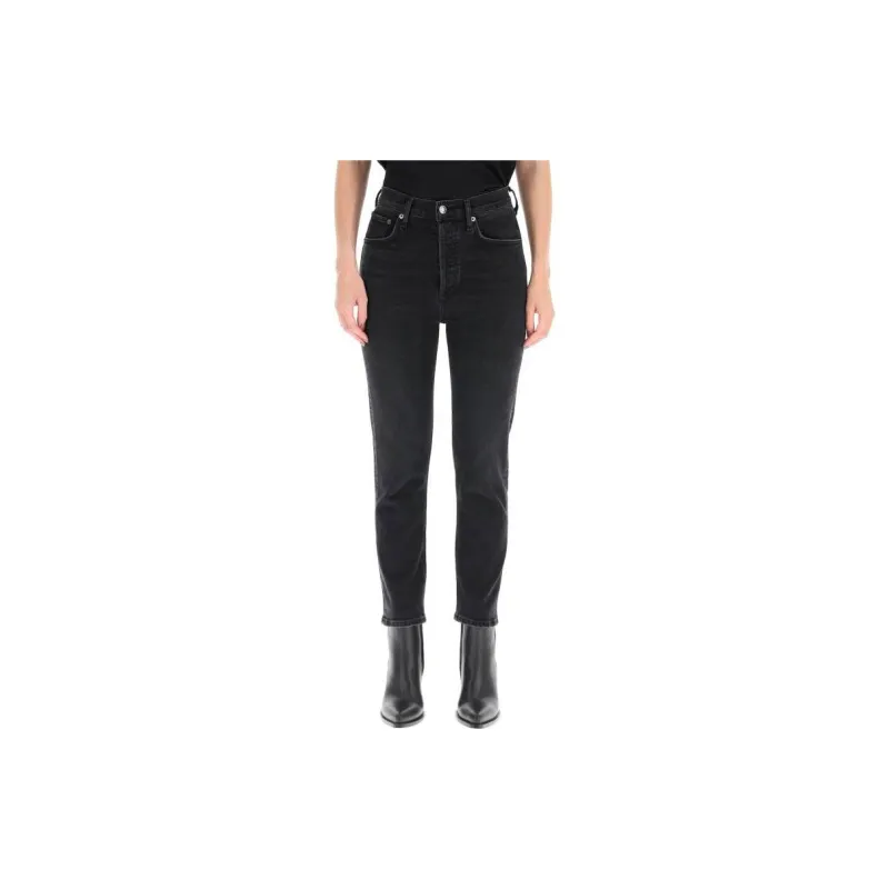 AGOLDE Riley Straight Leg Cropped Jeans-2