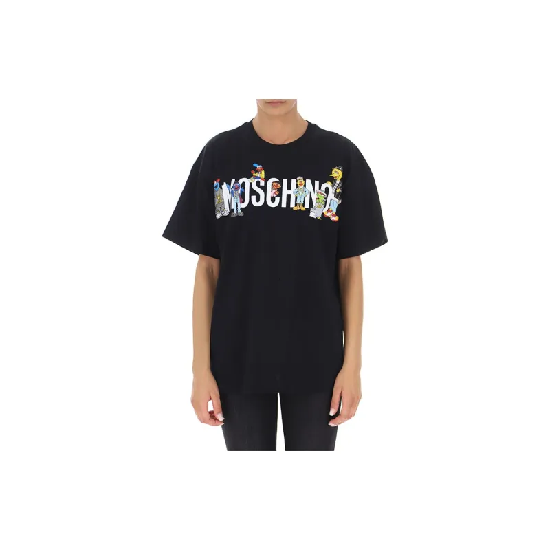 MOSCHINO x SESAME STREET T Shirt Women's Black-5