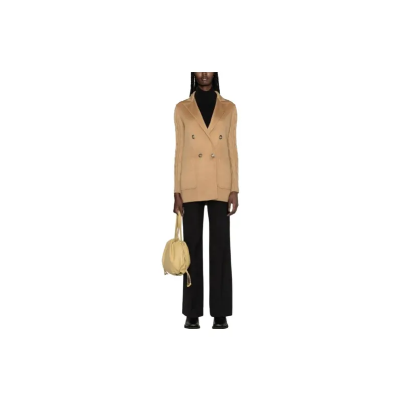MaxMara Double-breasted Wool-cashmere Blend Coat-2
