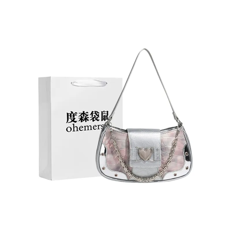 Dusen Kangaroo Selected Fabric Crossbody Bag Regular Women's Adjustable Strap Style Pink-6