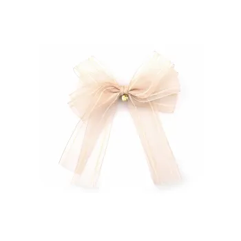 CHIMERA Organza Fabric Alloy Hair Clip With Spring Clip Accessory Women's