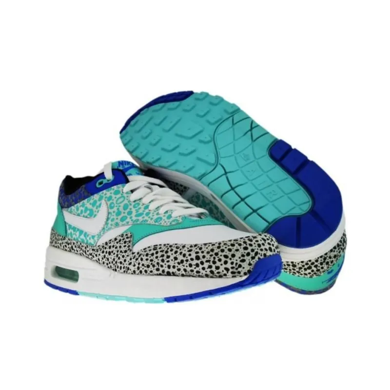 Nike Air Max 1 Anti Slip Wear Resistant Low Top Running Shoes Unisex Mint Green-3