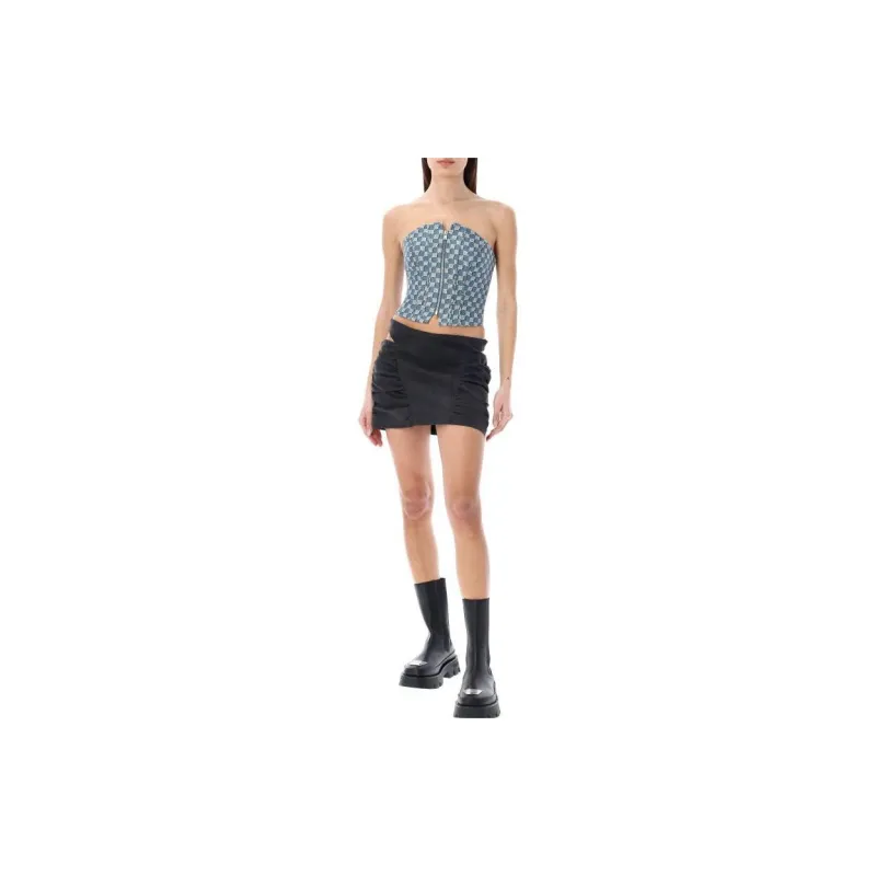 Misbhv Ruched Cut out Mini Skirt-2