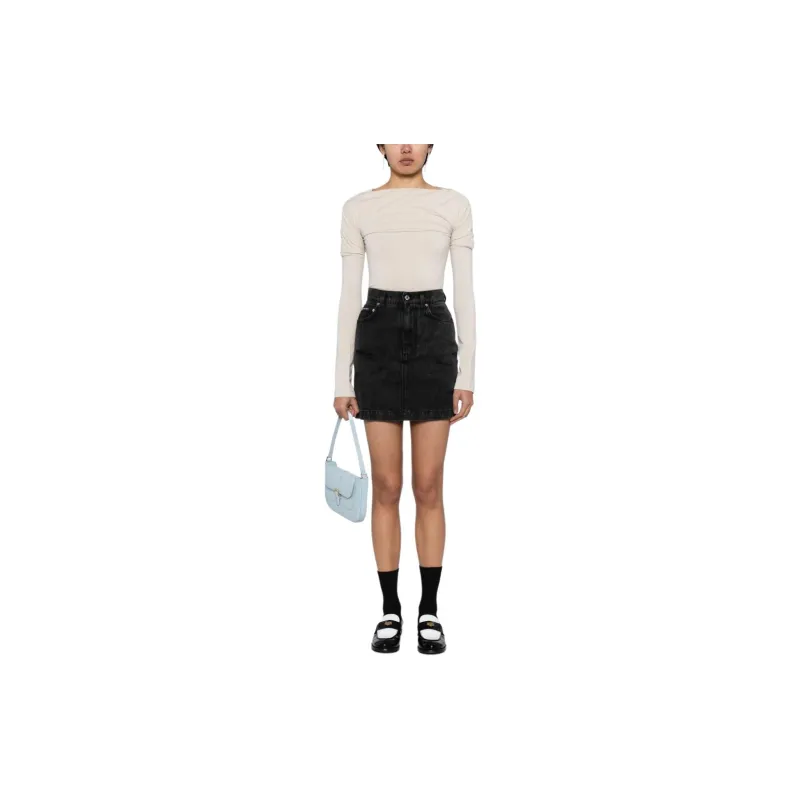 LOW CLASSIC Boat-neck Jersey Top-1