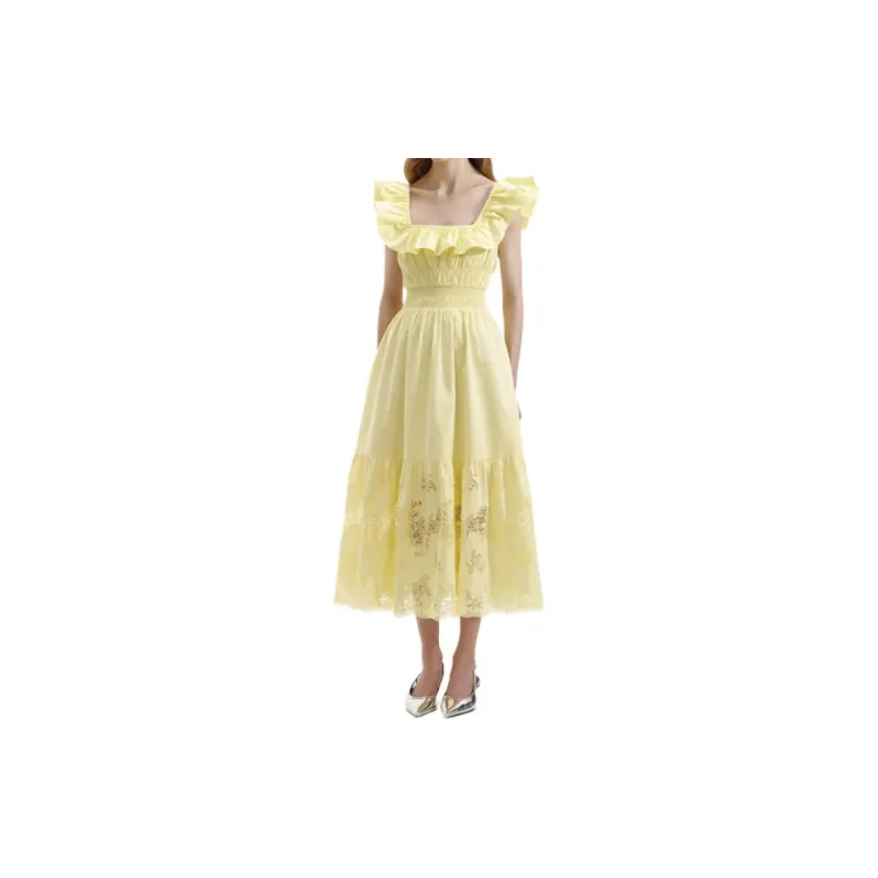Self portrait Flared Midi Dress-2