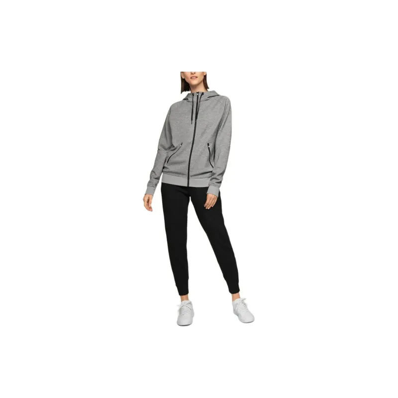 On Zipped Hoodie Sweatshirt Women's Gray-2