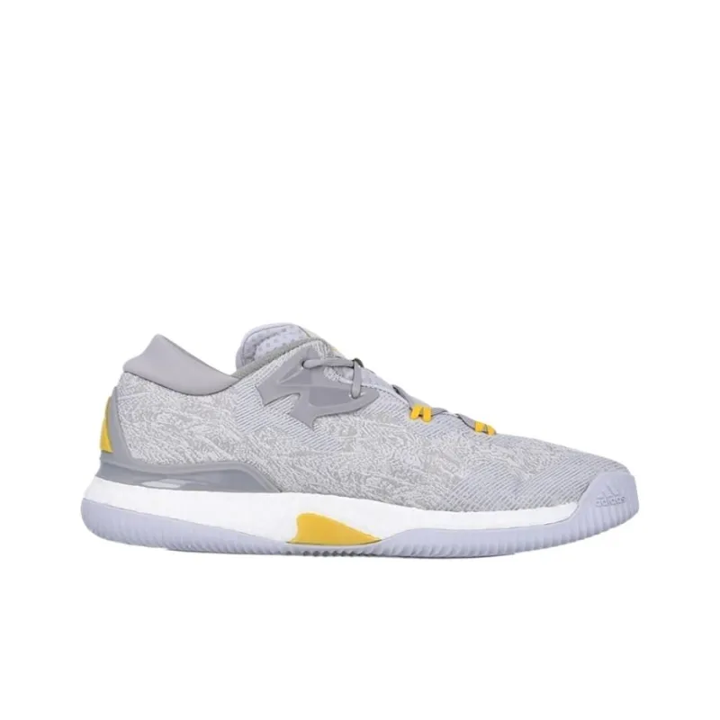 Adidas Crazylight Boost 2016 Anti-Slip Wear-Resistant Low-Top Basketball Shoes Men's White-1