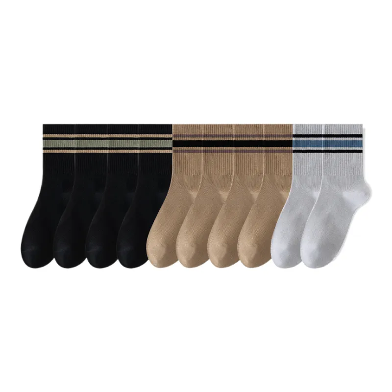 Lan Miao Mid Calf Socks Men's 10 Pack-3