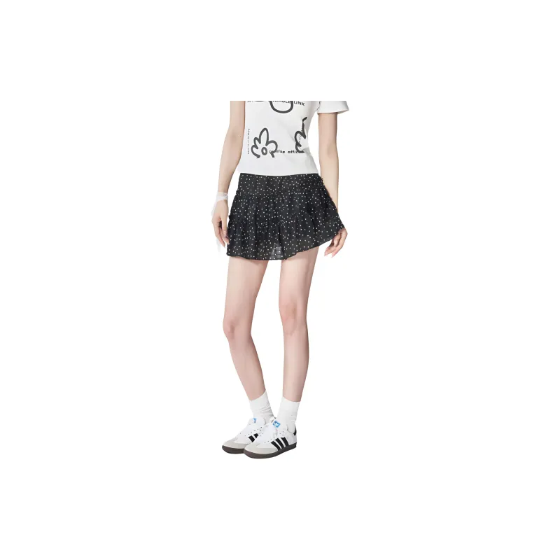 INSLIISA Casual Short Skirts Women's Black-1