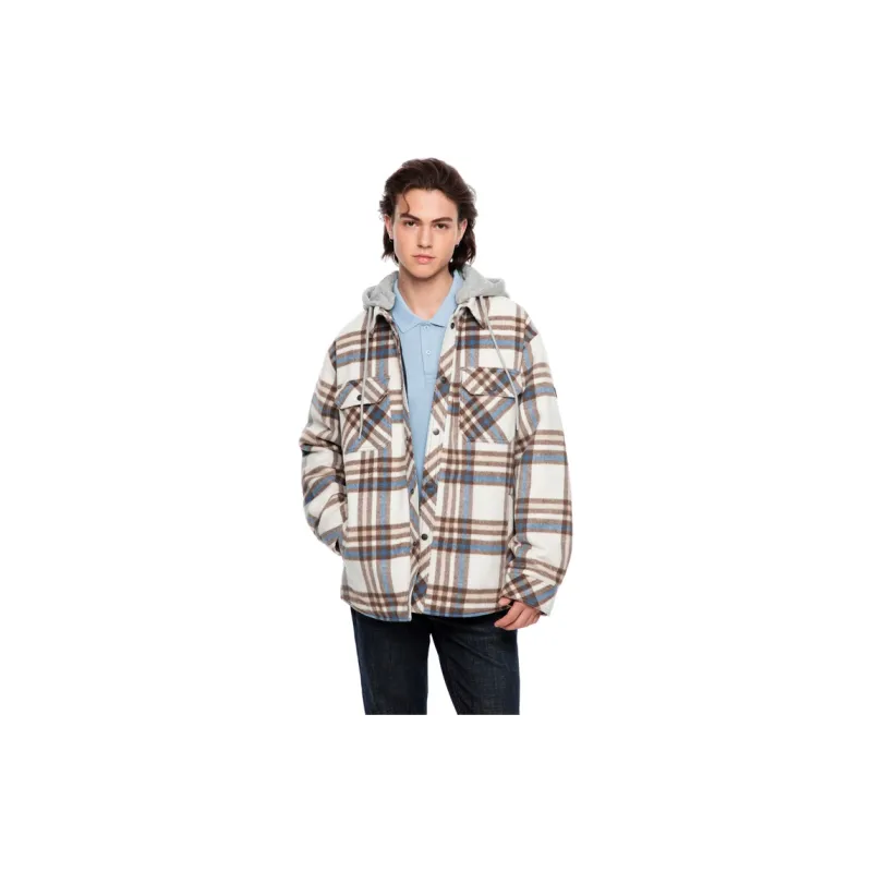 GUESS Jackets Coats Men's Blue Plaid-3