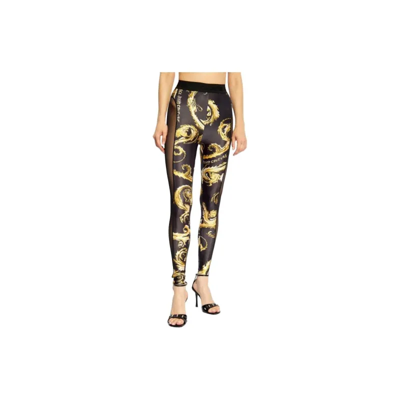 VERSACE JEANS COUTURE Barocco print Panelled Leggings-1
