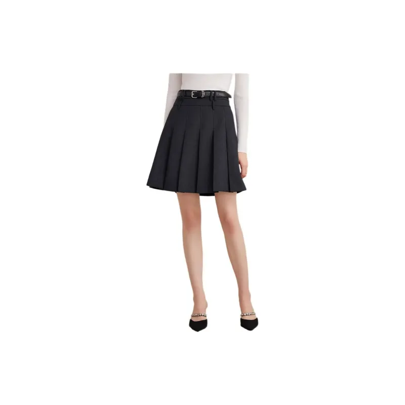 Goodland Casual Short Skirts Women's Dark Gray-1