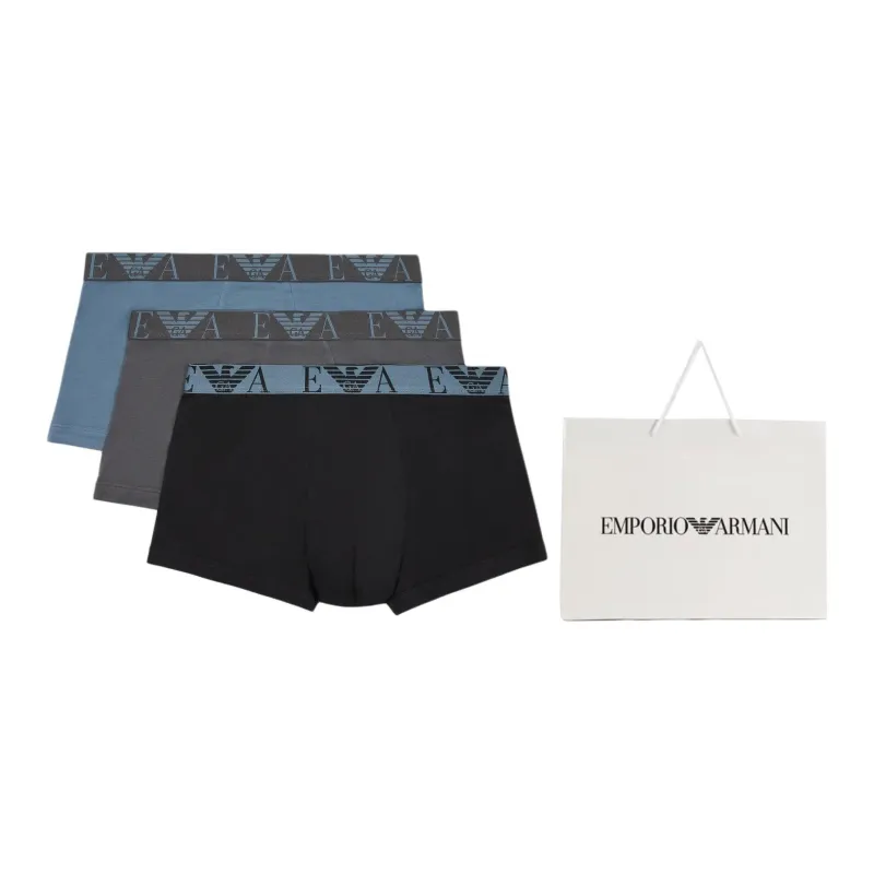 EMPORIO ARMANI Three pack Of Boxer Briefs With Bold Monogram Logo-2